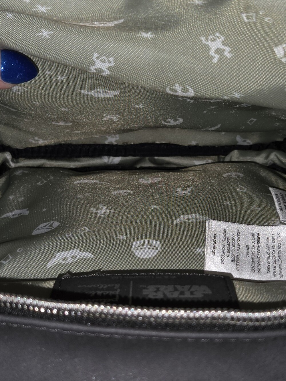 Petunia Pickle Bottom Criss-Cross Sling Bag Disney Star Wars, The Child - Picture 13 of 15